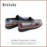 Cheap Wholesale Fashion Burnished Polish Genuine Leather Lace up Women Shoes thumbnail-3