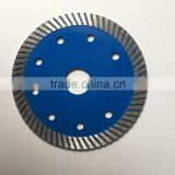 115mm Fine Turbo Wave diamond saw blade with good performance for cutting granite, marble ,stone