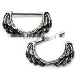 14G Angel Wings Nipple Clicker thumbnail-1