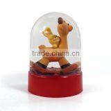 6.5*6.5*8.5cm Plastic Snow Globe