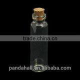 55x16mm Clear Glass Bottle Container With Wooden Stopper(CON-E008-60x16mm)