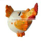 Ceramic Mini Rooster Coin Bank