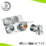 Hot Sell Stainless Steel Magnetic Spice Rack Magnetic Spice Jar Magnetic Container Set of 6 Supplier's Choice thumbnail-3