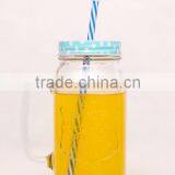 700ml Glass Mason Jar With Handle and Metal Lid thumbnail-5