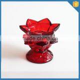 Wholesale Glass Tealight Candle Holder Flower Shaped