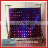 HOT WLK-1P9 Black fireproof Velvet cloth RGB 3 in 1 leds vision curtains star curtain led display led