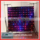 HOT WLK-1P9 Black Fireproof Velvet Cloth RGB 3 in 1 Leds Vision Curtains Star Curtain Led Display Led thumbnail-1