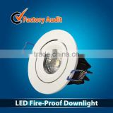 10W LED Fire-Rated Downlight Adjustable Dimmable IP65 Water proof