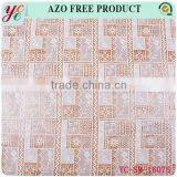 White Squares Multiple Pattern Woven Hollow Out Design Chemical Lace Embroidery Fabric for Wedding Dress