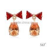 16471 Feminine Austria Crystal Jewelry Music Earrings