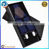 High Quality Real Leather Men Stretchable Suspender Promotional Gift Can Print Your Own Logo