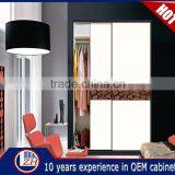 Top Selling Veneer Bedroom Wardrobe Sliding Door System Designs thumbnail-5