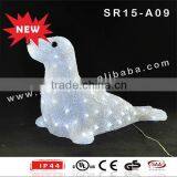 2015 NEW Christmas Decoration Acrylic LED Lighted Christmas Dolphin thumbnail-2