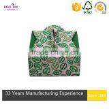 Recycled Green Square Food Kraft Cookie Boxes thumbnail-3
