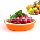 Double Layer Round Washing Basket Fruit Draining Basket Plastic PP Kitchen Basket thumbnail-1