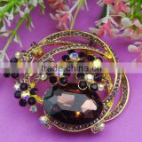 Fashion acrylic and zip flower brooch for lady fashion decorative