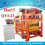 2014 New Technology Brick Machine QT4-23 Small Scale Production Plant Price