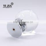 Oversize Globe Shiny Clear Brass Metal Crystal Glass Knobs thumbnail-6