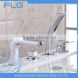 Classical Style High Quality Product FLG415 Lead Free Chrome Finished Cold&Hot Water 4 PCS Bathtub Shower 4Holes Faucet set