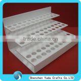 White Acrylic Makeup Display Rack, Counter Acrylic Makeup Display, Lipstick Display Stand Holder