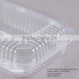 Durable OPS Clear Hinged Plastic Small Oblong Container/ Plastic Bakery Container/ Plastic Food Container for Take Out thumbnail-6