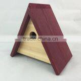 Traditional Wooden Nesting Box Small Wild Animal Bird Nest Cage For Wholesale thumbnail-5