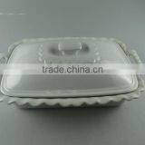 Stocklot Large White Ceramic Cookware ,soup Tureen With Lid thumbnail-1