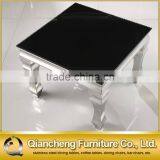 Stone Top Metal Legs Bed Side Table thumbnail-4