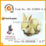 6" Hot Sale Mini Ceramic Rabbit Statue 2/S thumbnail-3