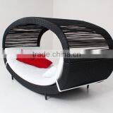 Rattan Oval Lounge Bed Sunshine Garden Furniture thumbnail-2