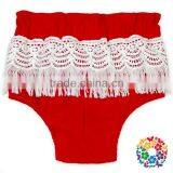 Infant And Toddler Tassel Bloomers For Kids Baby Plain Diaper Cover thumbnail-3