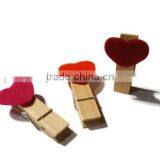 2017 Felt Hearts Small Pegs for Gift Embellishment Made in China