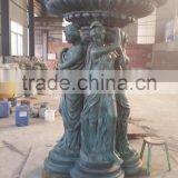 Large Garden Water Fountain Decoration Metal Craft Bronze Fountain Sculpture thumbnail-3