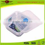 3pcs Square Clear Plastic Bin, Plastic Box Set thumbnail-3