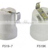 E27 Edison Screw Shell Ceramic Cap Lampholder Socket Lamp Holder With Bracket thumbnail-2