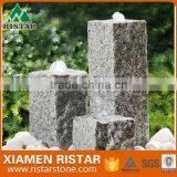Natural Granite Stone Outdoor Fountain Three Pillar and Balls, Garden Fountain thumbnail-2