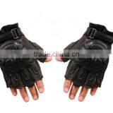 Wholesale Genuine Leather Man Military Tactical Half Finger Gloves Army Sport Riding Gloves thumbnail-1