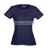 Women Navy Blue Round Collar Oem T-shirt thumbnail-1