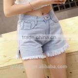Wholesale Summer Europe Style Women Fashion Jeans Short Pants High Waist Denim Shorts thumbnail-2