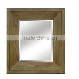 Wood Wall Framed Decor Mirror in Natural Color