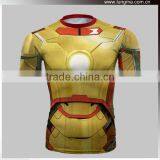 China Factory Price Fashion Spiderman Super Hero Compression T-shirts thumbnail-3