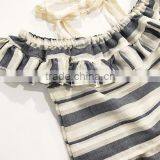 New Fashion Cheap Wholesale Stripe Baby Clothing Romper Two Piece Baby Clthes Kids Clothing Set thumbnail-3