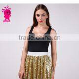 Latest Skirt and Blouse Sexy Pictures of Mature Women With Short Sequined Tutu Skirt thumbnail-3