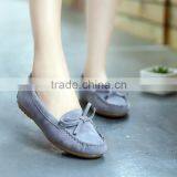 Zm50262b Europe Bowknot Tassel Lady Shoes Low Cut Women Single Shoe thumbnail-1