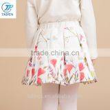 2017 Spring Girls Fashion Pleated Skirt Fancy Flower Printed Elastic Waist Children's Short Skirt thumbnail-4
