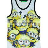 Custom Eco Friendly Cotton Elastane Sport GYM Stringer Sexy Undershirt thumbnail-3