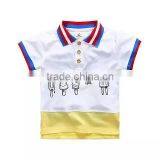 Custom Fashion Printing Cotton Kids t Shirt Wholesale 100% Cotton Short Sleeve Children Polo t Shirt thumbnail-1