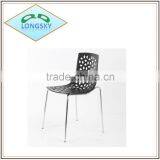 New Products Home Office Cafe Restaurant Conference Furniture Metal Leg Plastic Stackable Chair thumbnail-2