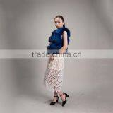 Myfur Fashion Style Winter Real Fur Waistcoat Short Dyed Color Raccoon Fur Vest thumbnail-2