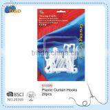 D&D Plastic Curtain Track Curtain Hooks Types thumbnail-1